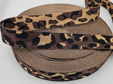 Load image into Gallery viewer, 1.5 inch Leopard Double sided Polyester Webbing
