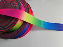 Load image into Gallery viewer, 1.5 Inch Webbing Sunset Rainbow - Polyester
