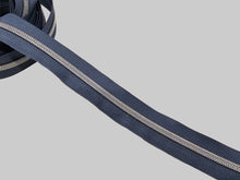 Load image into Gallery viewer, Slate Grey Zipper Tape with Silver teeth - No. 5
