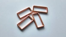 Load image into Gallery viewer, Rectangle Rings - 1.5 Inch (38mm) 4mm &amp; 4.6mm thick - 4 pack
