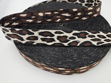 Load image into Gallery viewer, 1.5 inch Leopard Double sided Polyester Webbing
