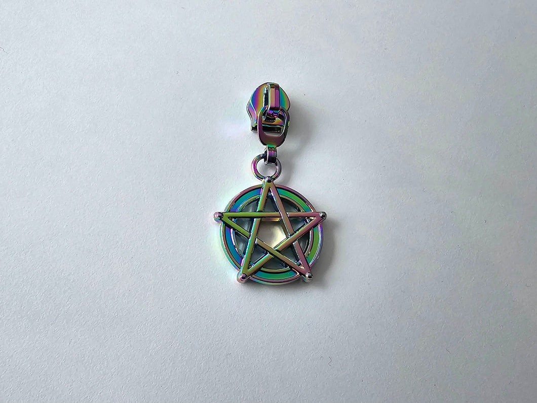Star Pentagon Zipper Pull - No.5