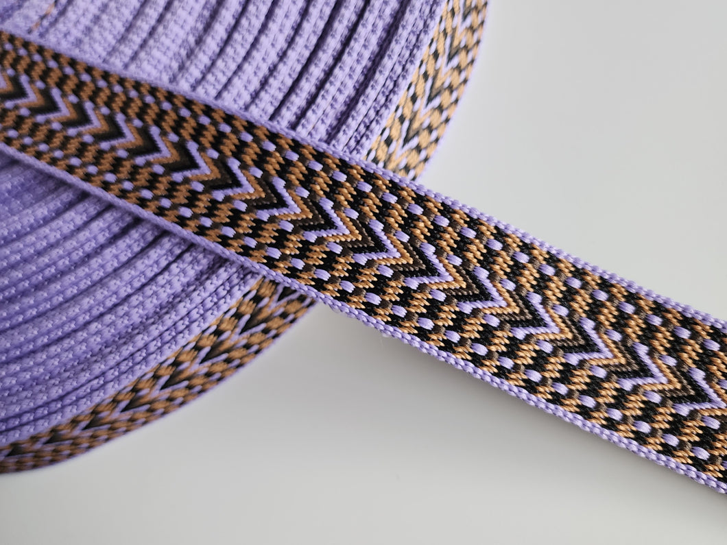 1.5 Inch Patterned Webbing - Polyester Blend