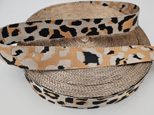 Load image into Gallery viewer, 1.5 inch Leopard Double sided Polyester Webbing
