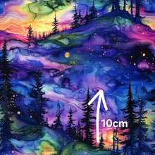 Load image into Gallery viewer, Preorder - Alcohol Ink Forest MereLux Bonded Poly/Nylon
