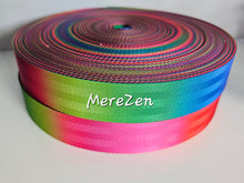 Load image into Gallery viewer, 1.5 Inch Webbing Sunset Rainbow - Polyester
