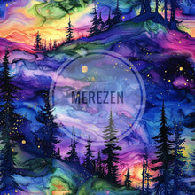 Load image into Gallery viewer, Preorder - Alcohol Ink Forest MereLux Bonded Poly/Nylon
