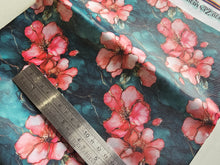 Load image into Gallery viewer, Green InkPetal Water Resistant Canvas - 420 Denier
