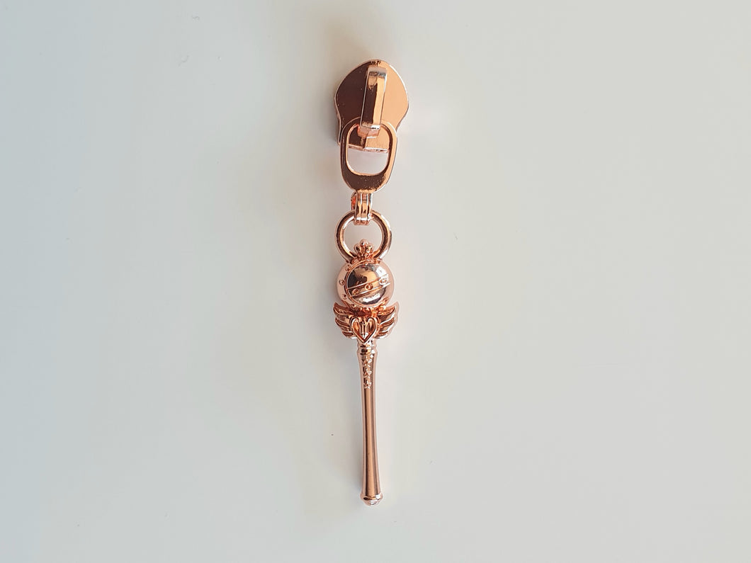 Moon Wand Zipper Pull - No.5