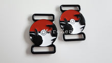 Load image into Gallery viewer, Poke Ball 1 inch (25mm) Strap Connector - 2 pack
